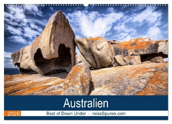 Australien 2026 Best of Down Under (Wandkalender 2026 DIN A2 quer), CALVENDO Monatskalender