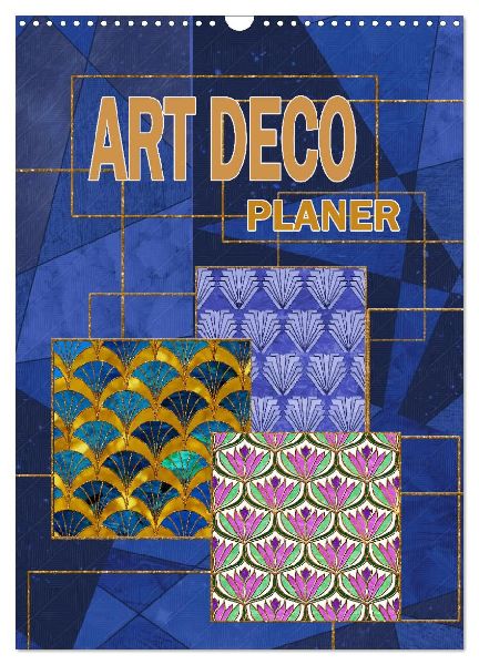 Art Deco Planer (Wandkalender 2026 DIN A3 hoch), CALVENDO Monatskalender