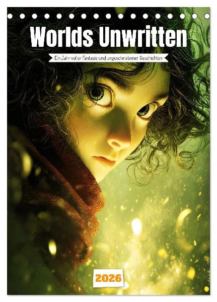 Worlds Unwritten (Tischkalender 2026 DIN A5 hoch), CALVENDO Monatskalender