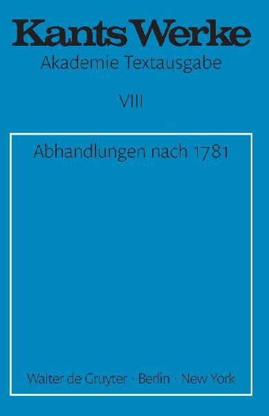 Abhandlungen nach 1781