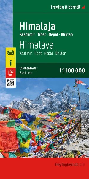 Himalaja, Straßenkarte 1:1.100.000, freytag & berndt