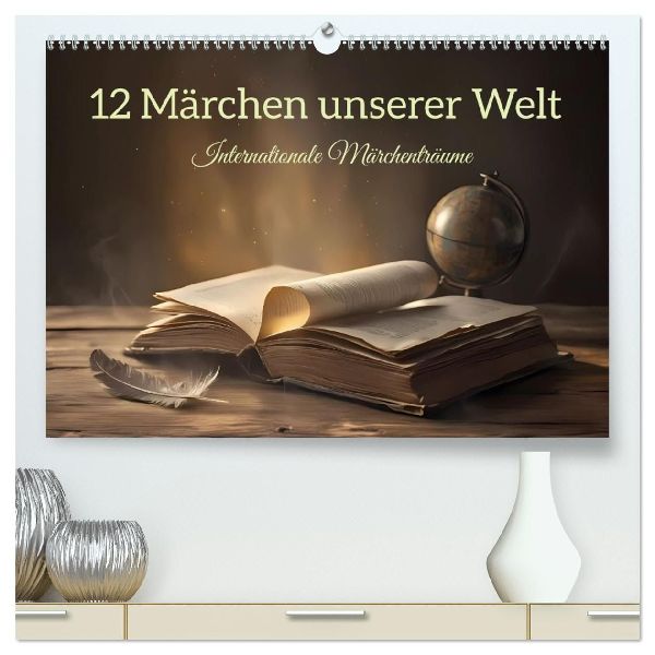 12 Märchen unserer Welt (hochwertiger Premium Wandkalender 2027 DIN A2 quer), Kunstdruck in Hochglanz