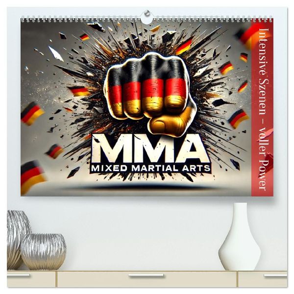 MMA Germany - Mixed Martial Arts Power (hochwertiger Premium Wandkalender 2026 DIN A2 quer), Kunstdruck in Hochglanz