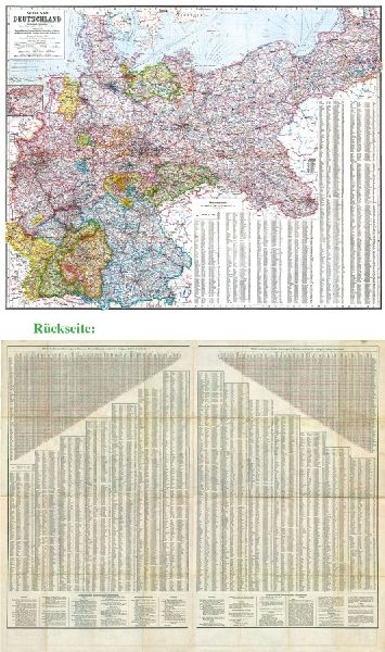 General-Karte Deutsches Reich - Deutschland, 1910