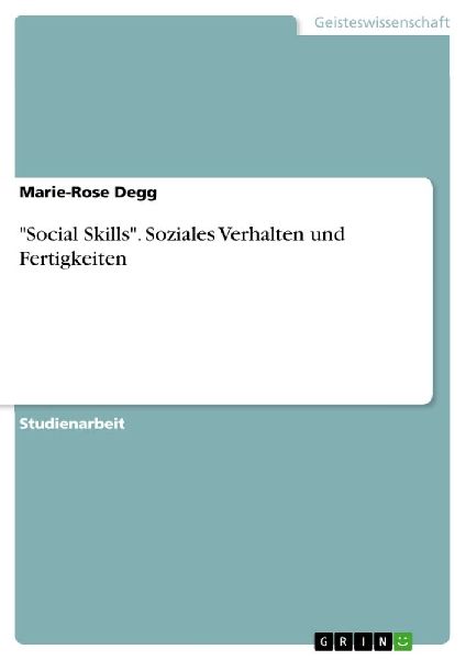 "Social Skills". Soziales Verhalten und Fertigkeiten