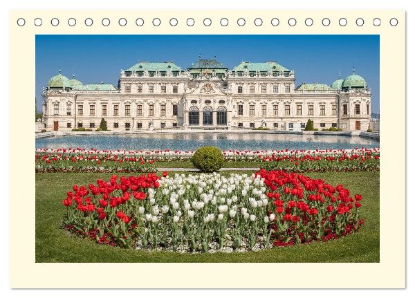 An der schönen blauen Donau - Ein Spaziergang in Wien (Tischkalender 2026 DIN A5 quer), CALVENDO Monatskalender