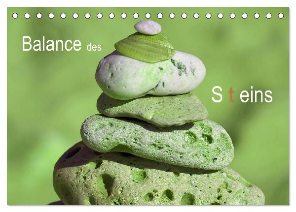 Balance des Steins (Tischkalender 2026 DIN A5 quer), CALVENDO Monatskalender