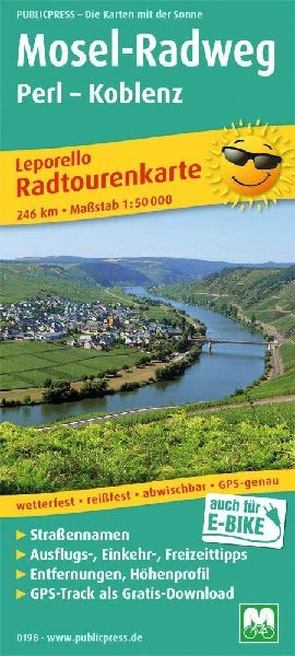 Mosel-Radweg Perl - Koblenz 1 : 50 000