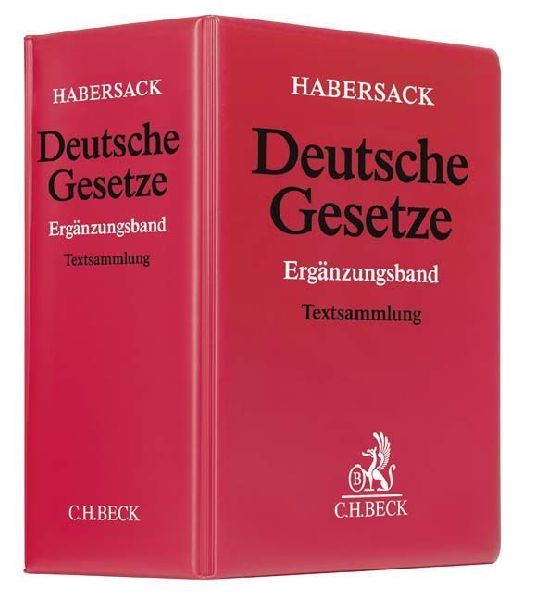 Deutsche Gesetze Ergänzungsband (ohne Fortsetzungsnotierung). Inkl. 86. Ergänzungslieferung