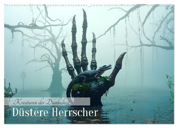 Kreaturen der Dunkelheit - Düstere Herrscher (Wandkalender 2026 DIN A2 quer), CALVENDO Monatskalender