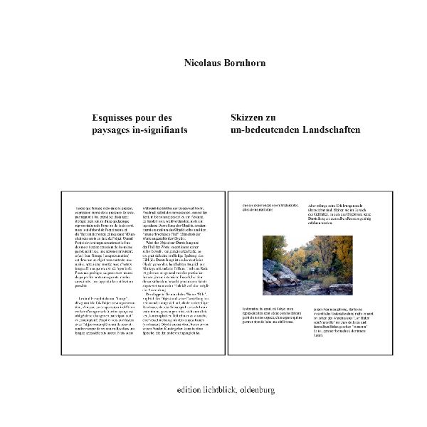 Skizzen zu un-bedeutenden Landschaften
