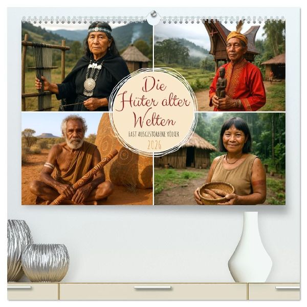 Die Hüter alter Welten (hochwertiger Premium Wandkalender 2026 DIN A2 quer), Kunstdruck in Hochglanz