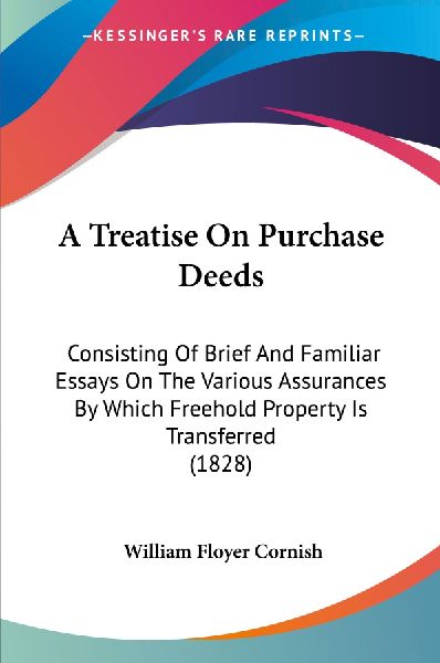 A Treatise On Purchase Deeds