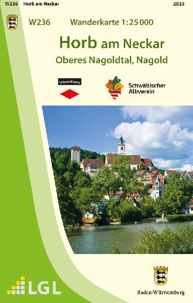 Wanderkarte 1:25000 Horb am Neckar