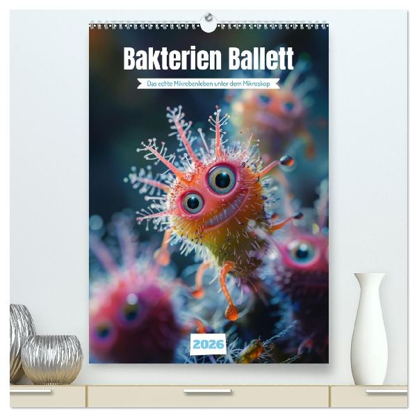 Bakterien Ballett (hochwertiger Premium Wandkalender 2026 DIN A2 hoch), Kunstdruck in Hochglanz