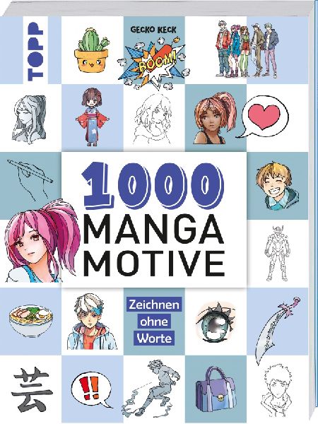 1000 Manga Motive zeichnen