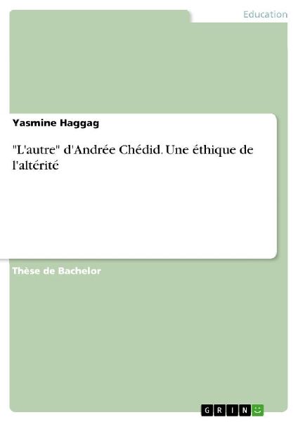 "L'autre" d'Andrée Chédid. Une éthique de l'altérité