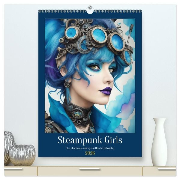 Steam-Punk-Girls - Eine charmante und sympathische Subkultur (hochwertiger Premium Wandkalender 2026 DIN A2 hoch), Kunstdruck in Hochglanz