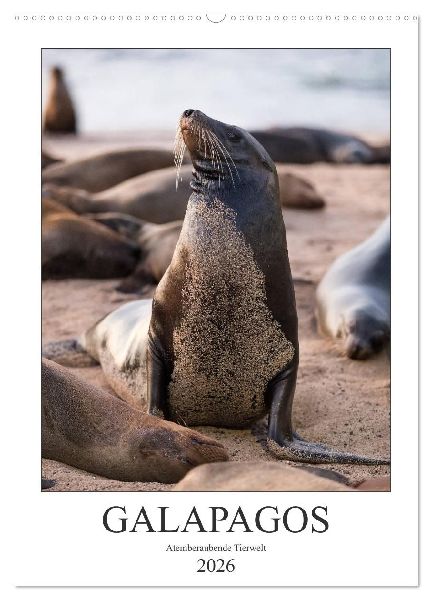 Galapagos - Atemberaubende Tierwelt (Wandkalender 2026 DIN A2 hoch), CALVENDO Monatskalender
