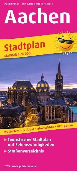 Aachen. Stadtplan 1:14 000