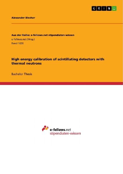 High energy calibration of scintillating detectors with thermal neutrons