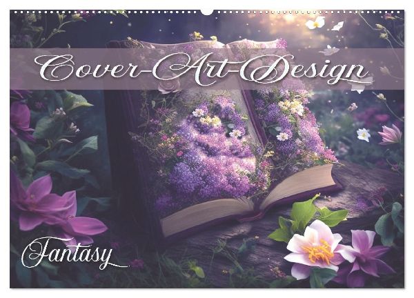 Buch-Cover-Art Fantasy (Wandkalender 2026 DIN A2 quer), CALVENDO Monatskalender