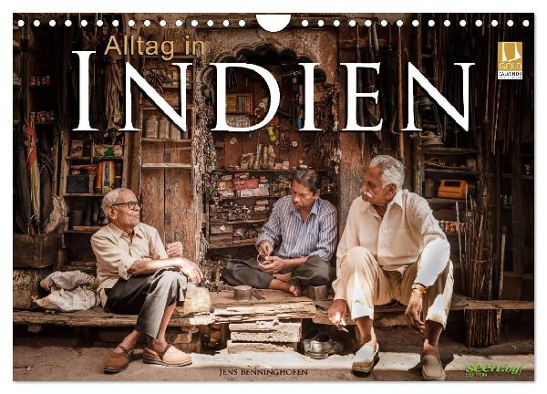 Alltag in Indien (Wandkalender 2026 DIN A4 quer), CALVENDO Monatskalender