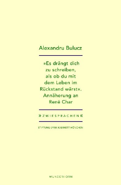 "Es drängt dich zu schreiben, als ob du mit dem Leben im Rückstand wärst"
