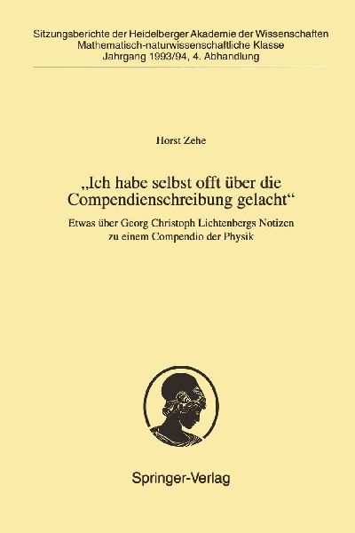 "Ich habe selbst offt über die Compendienschreibung gelacht"