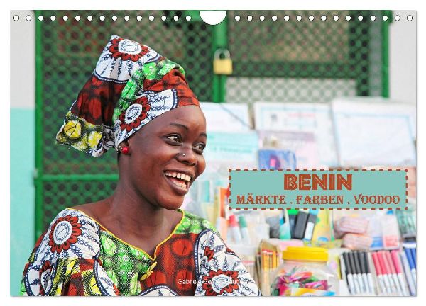 Benin Märkte Farben Voodoo (Wandkalender 2026 DIN A4 quer), CALVENDO Monatskalender