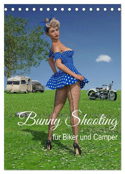 Bunny Shooting (Tischkalender 2026 DIN A5 hoch), CALVENDO Monatskalender