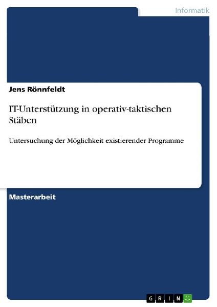 IT-Unterstützung in operativ-taktischen Stäben