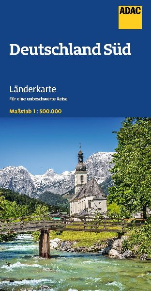 ADAC Länderkarte Deutschland Süd 1:500.000