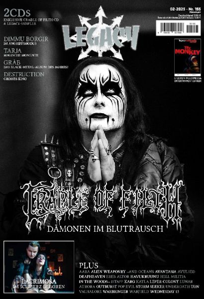 LEGACY MAGAZIN: THE VOICE FROM THE DARKSIDE. Ausgabe #155 (2/2025)