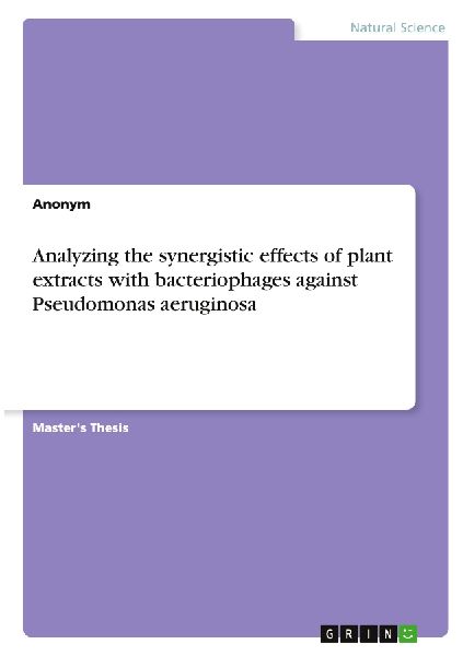 Analyzing the synergistic effects of plant extracts with bacteriophages against Pseudomonas aeruginosa