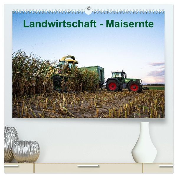 Landwirtschaft - Maisernte (hochwertiger Premium Wandkalender 2026 DIN A2 quer), Kunstdruck in Hochglanz