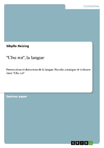 "Ubu roi", la langue