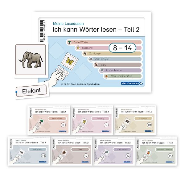Ich kann Wörter lesen - Teil 2 - Meine Lesedosen 8-14 im Set