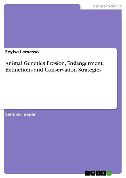 Animal Genetics Erosion, Endangerment, Extinctions and Conservation Strategies