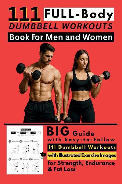 111 Full Body Dumbbell Workouts Book for Men and Women
