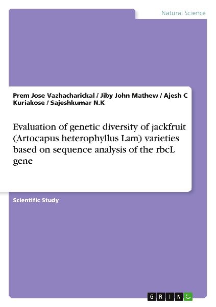 Evaluation of genetic diversity of jackfruit (Artocapus heterophyllus Lam) varieties based on sequence analysis of the rbcL gene
