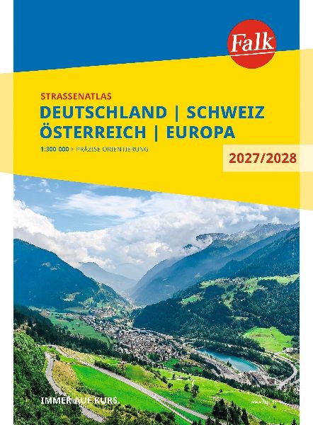 Falk Straßenatlas 2027/2028 Deutschland, Schweiz, Österreich 1:300.000