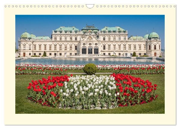 An der schönen blauen Donau - Ein Spaziergang in Wien (Wandkalender 2026 DIN A3 quer), CALVENDO Monatskalender