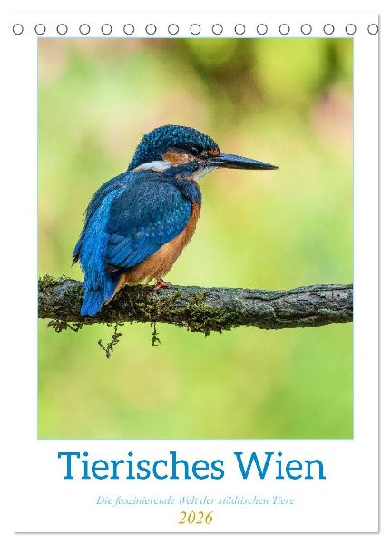 Tierisches Wien (Tischkalender 2026 DIN A5 hoch), CALVENDO Monatskalender