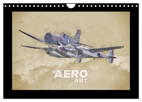 Aero Action Art - Luftfahrt Kunst (Wandkalender 2026 DIN A4 quer), CALVENDO Monatskalender